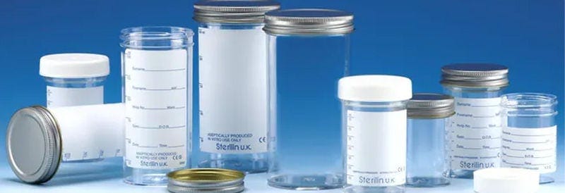 Thermo Scientific™ Sterilin™ Polystyrene Containers, 60mL to 250mL