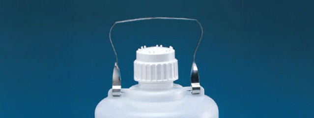 Stainless-Steel Handle for use with Single-Use Sterile Carboys