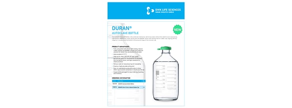DWK DURAN Autoclave Bottle Document