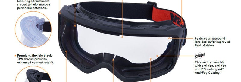 3M™ GoggleGear™ Protective Goggle 3000 Series