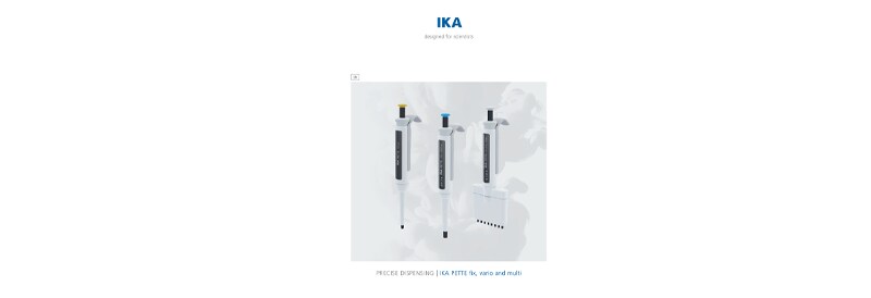 IKA PETTE Fix and Vario
