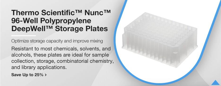 Thermo Scientific™ Nunc™ 96-Well Polypropylene DeepWell™ Storage Plates